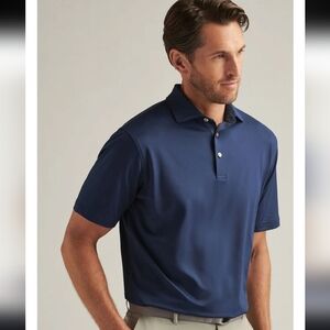 Peter Millar Solid Performance Jersey Polo Medium Like New